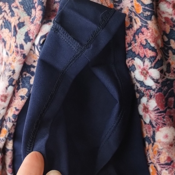 H&M women's size 6 floral fitted dress ruffle long sleeve lined - Picture 11 of 12